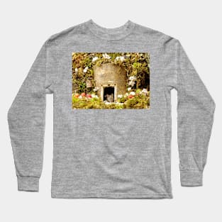 George the mouse in a log pile house Long Sleeve T-Shirt